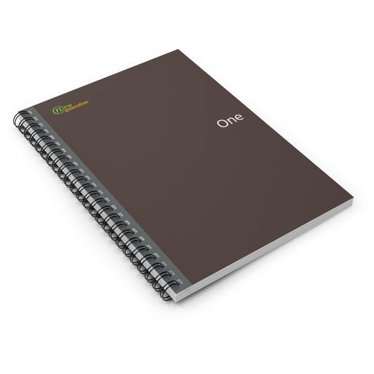 Hard Cover Lined Journal - Brown notebook Ruled Line, 6x8 inches with 118 pages for Work, School, Home, Daily Planner, One Size