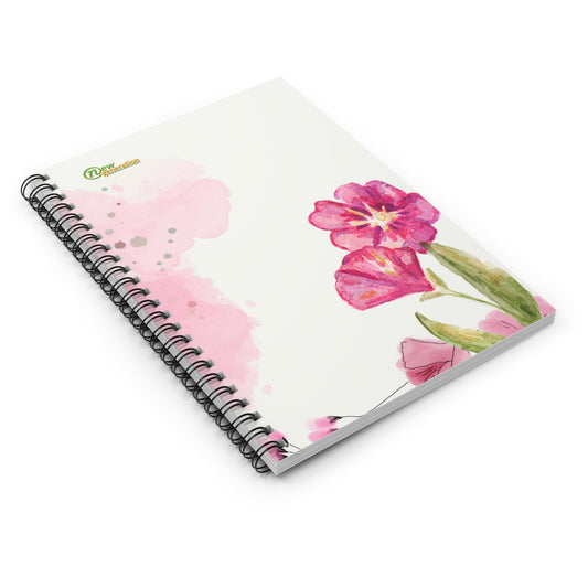 Hard Cover Lined Journal - Floral Design notebook Ruled Line, 6x8 inches with 118 pages for School, Home, Daily Planner, One Size
