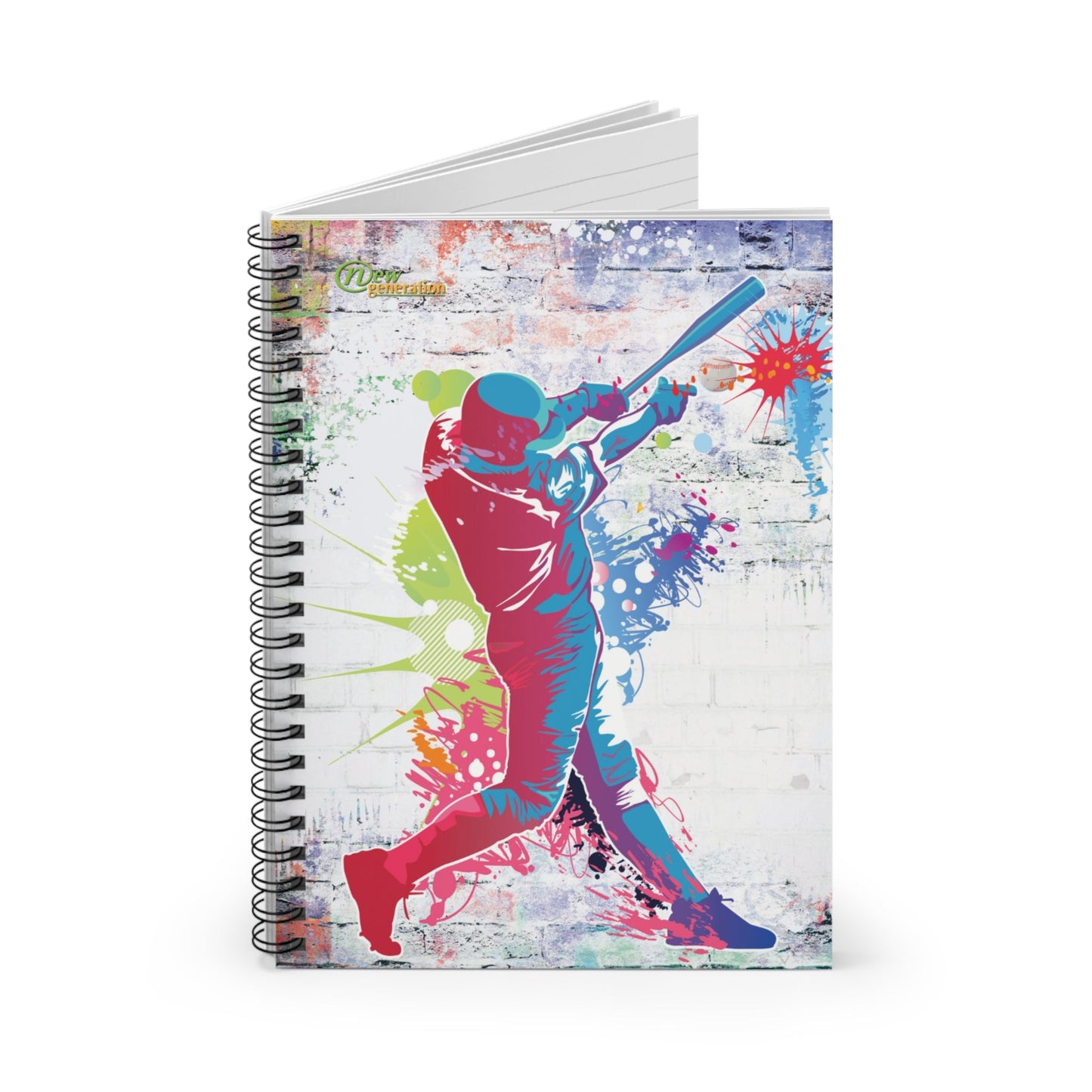 Hard Cover Lined Journal Notebook - Baseball Design Ruled Line, 6x8 inches with 118 pages Journal, , Planning Organizer