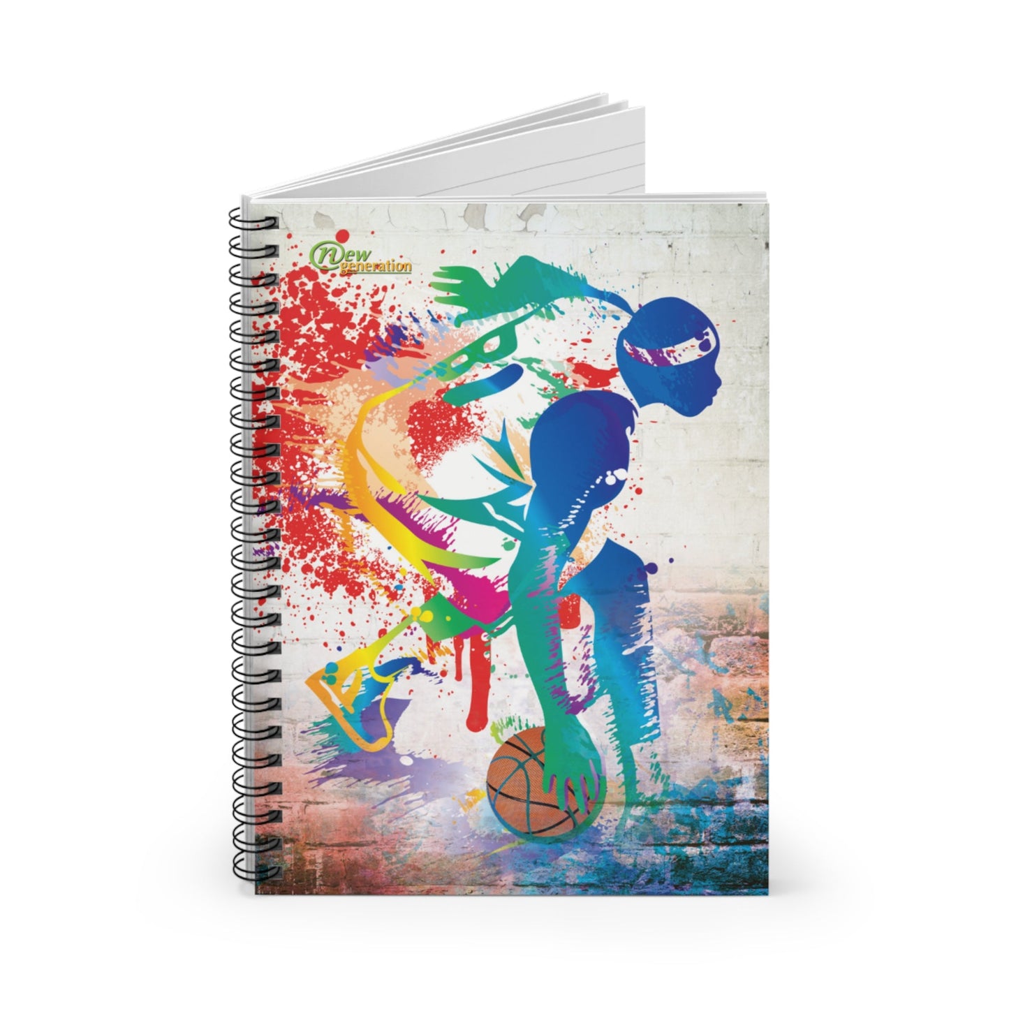 Hard Cover Lined Journal Notebook - Basketball Design Ruled Line, 6x8 inches with 118 pages Journal, , Planning Organizer