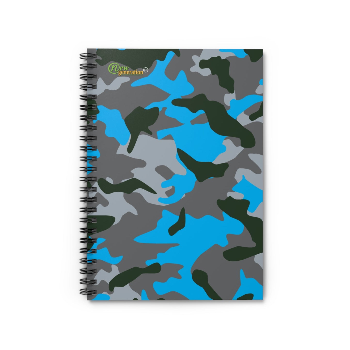 Hard Cover Lined Journal Notebook - Camou Blue notebook Ruled Line, 6x8 inches with 118 pages for Work, School, Home, Daily Planner, One Size