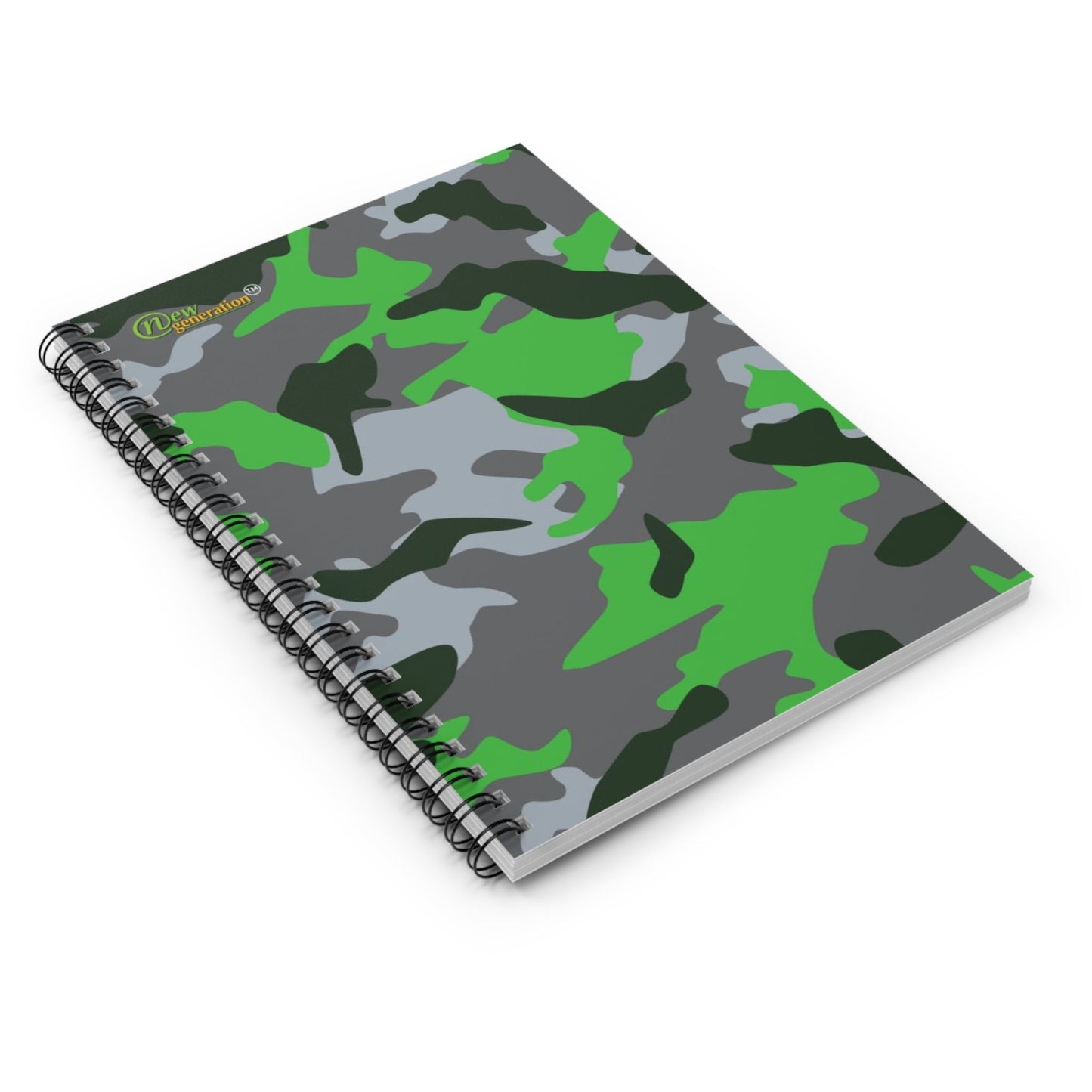 Hard Cover Lined Journal Notebook - Camou Green notebook Ruled Line, 6x8 inches with 118 pages for Work, School, Home, Daily Planner,