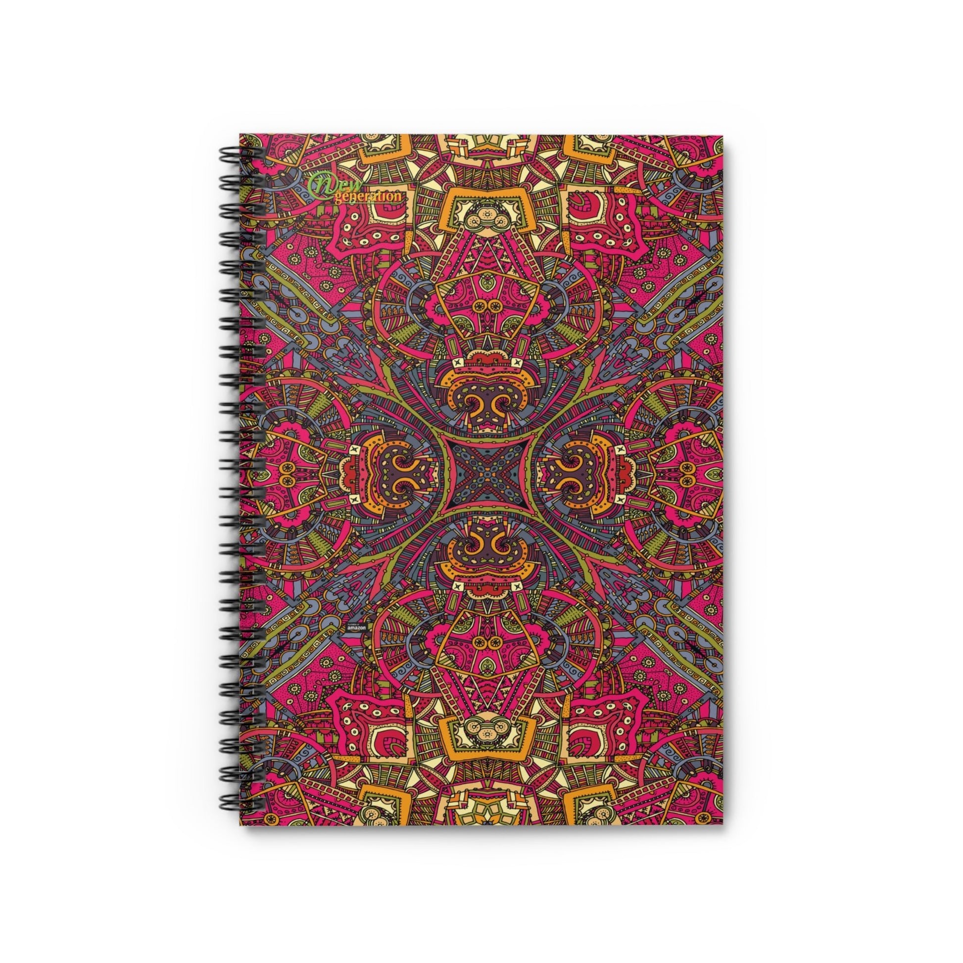 Hard Cover Lined Journal Notebook - Ethnic notebook Ruled Line, 6x8 inches with 118 pages for Work, School, Home, Daily Planner, One Size