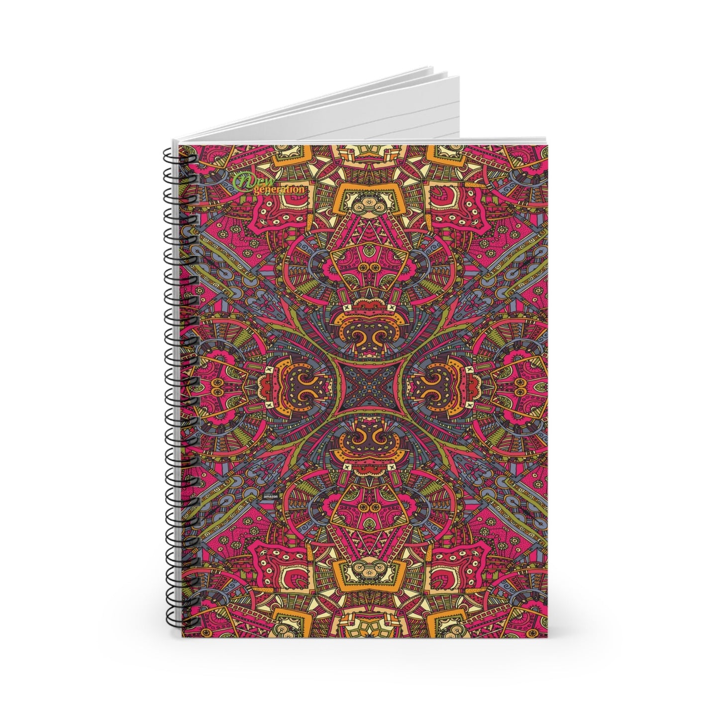 Hard Cover Lined Journal Notebook - Ethnic notebook Ruled Line, 6x8 inches with 118 pages for Work, School, Home, Daily Planner,