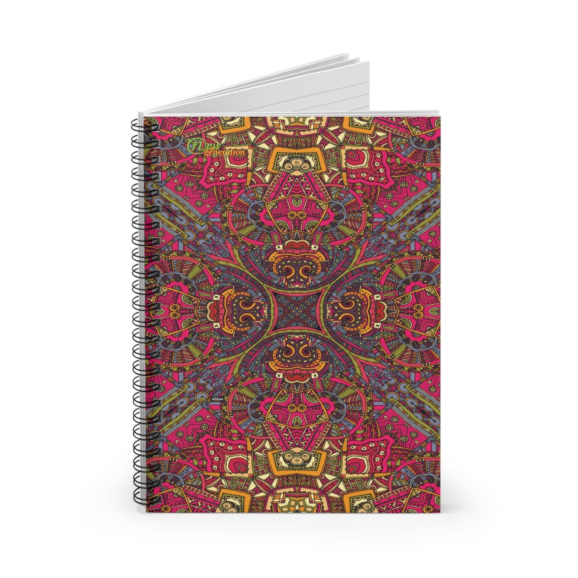 Hard Cover Lined Journal Notebook - Ethnic notebook Ruled Line, 6x8 inches with 118 pages for Work, School, Home, Daily Planner,