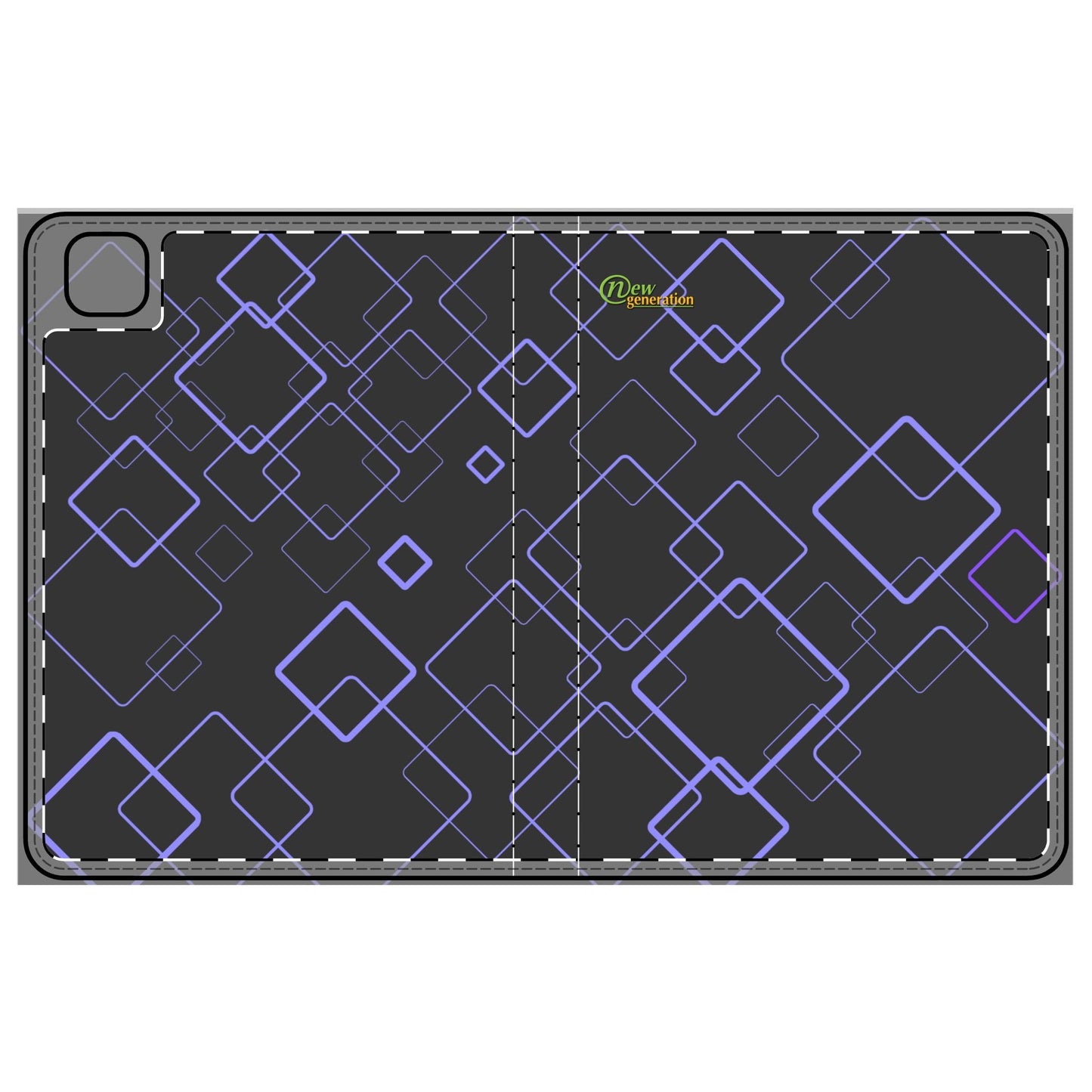 Modern Geometric Tablet Folio Case, Stylish Tech Sleeve, Gift for Students, Office Essentials, Unique Design for Tech Lovers iPad Pro 11