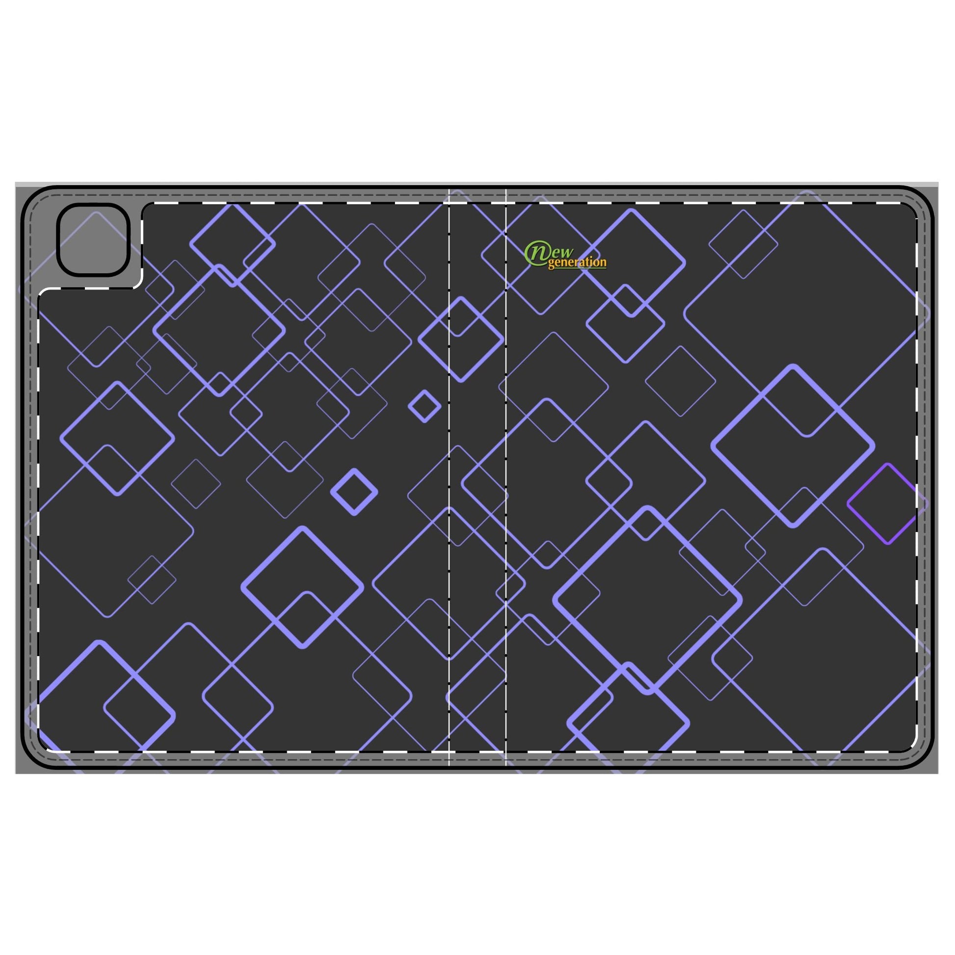 Modern Geometric Tablet Folio Case, Stylish Tech Sleeve, Gift for Students, Office Essentials, Unique Design for Tech Lovers iPad Pro 11