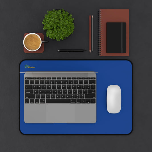 New Generation - Blue Color Desk Mat, Desk Decor, for Home or Office, Waterproof Desk Mat, Desk Blotter Protector 12" × 18"