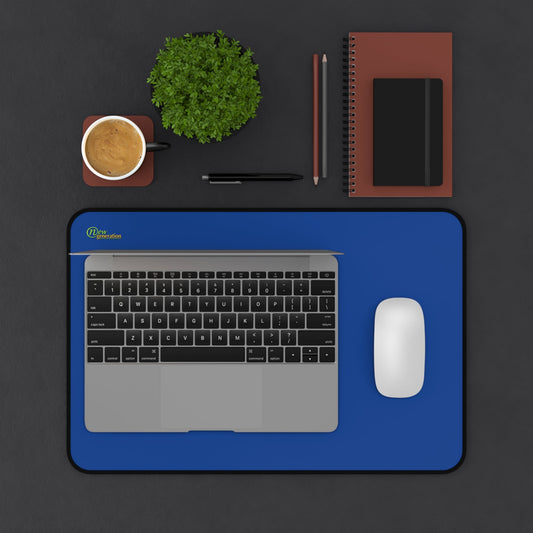 New Generation - Blue Color Desk Mat , Desk Decor, for Home or Office , Waterproof Desk Writing Mat, Large Desk Blotter Protector . 12" × 18"