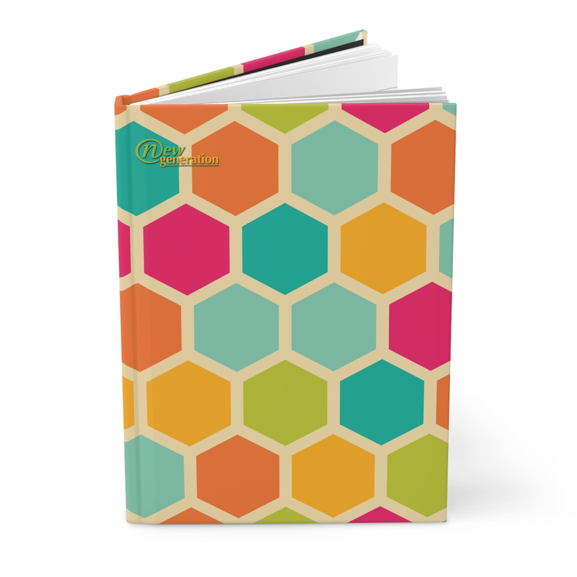 New Generation - Bright Pattern Notebook, Nature Lover Writers Gift for Any Occasion, Diary Sketchbook, journal ,notes , hard cover