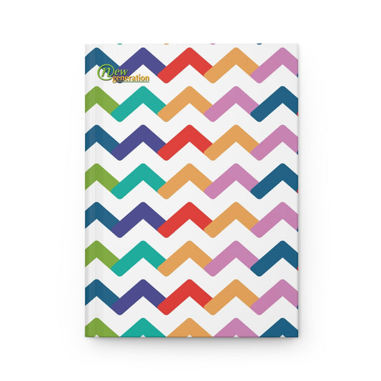 New Generation - Bright Pattern Notebook, Nature Lover Writers Gift for Any Occasion, Diary Sketchbook, journal ,notes , hard cover Journal