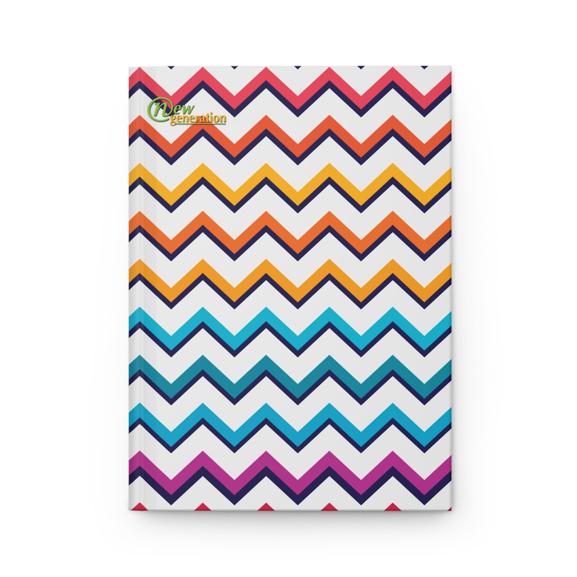 New Generation - Bright Pattern Notebook, Nature Lover Writers Gift for Any Occasion, Diary Sketchbook, journal ,notes , hard cover Journal
