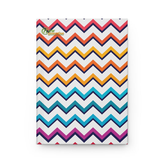 New Generation - Bright Pattern Notebook, Nature Lover Writers Gift for Any Occasion, Diary Sketchbook, journal ,notes , hard cover Journal