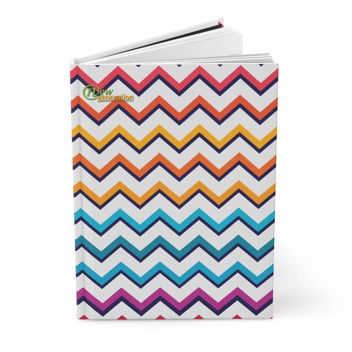 New Generation - Bright Pattern Notebook, Nature Lover Writers Gift for Any Occasion, Diary Sketchbook, journal ,notes , hard cover