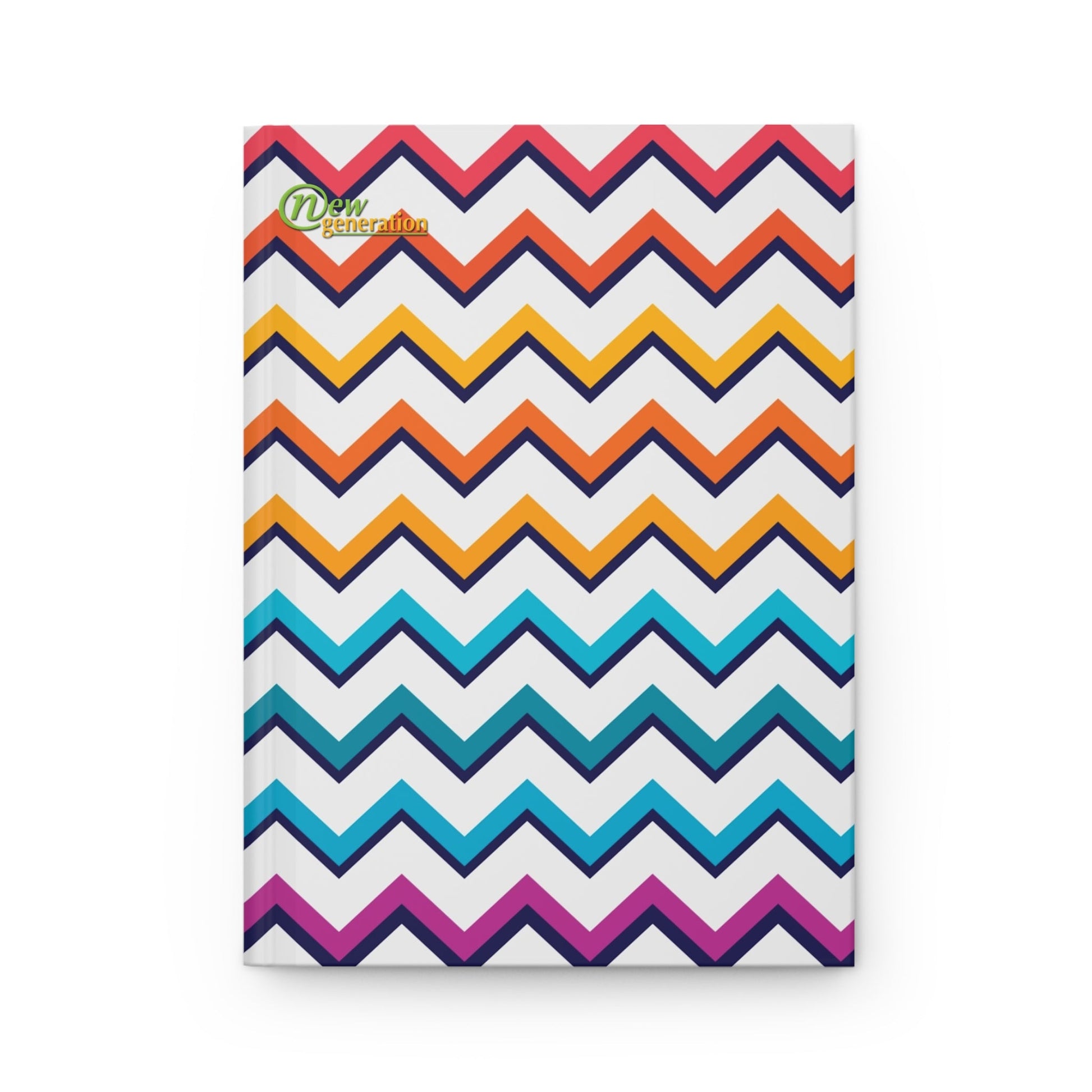 New Generation - Bright Pattern Notebook, Nature Lover Writers Gift for Any Occasion, Diary Sketchbook, journal ,notes , hard cover
