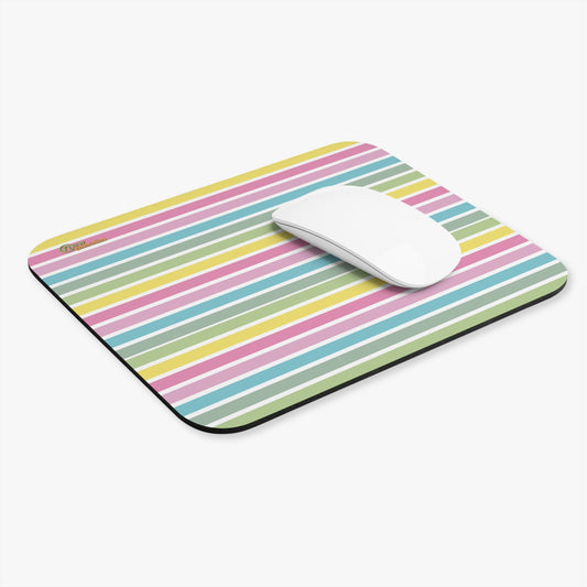 New Generation - Colorful Stripe Mouse Pad - Great for Home Office, Gift for Students and Gamers, Pastel Decor, Ergonomic Desk Accessories