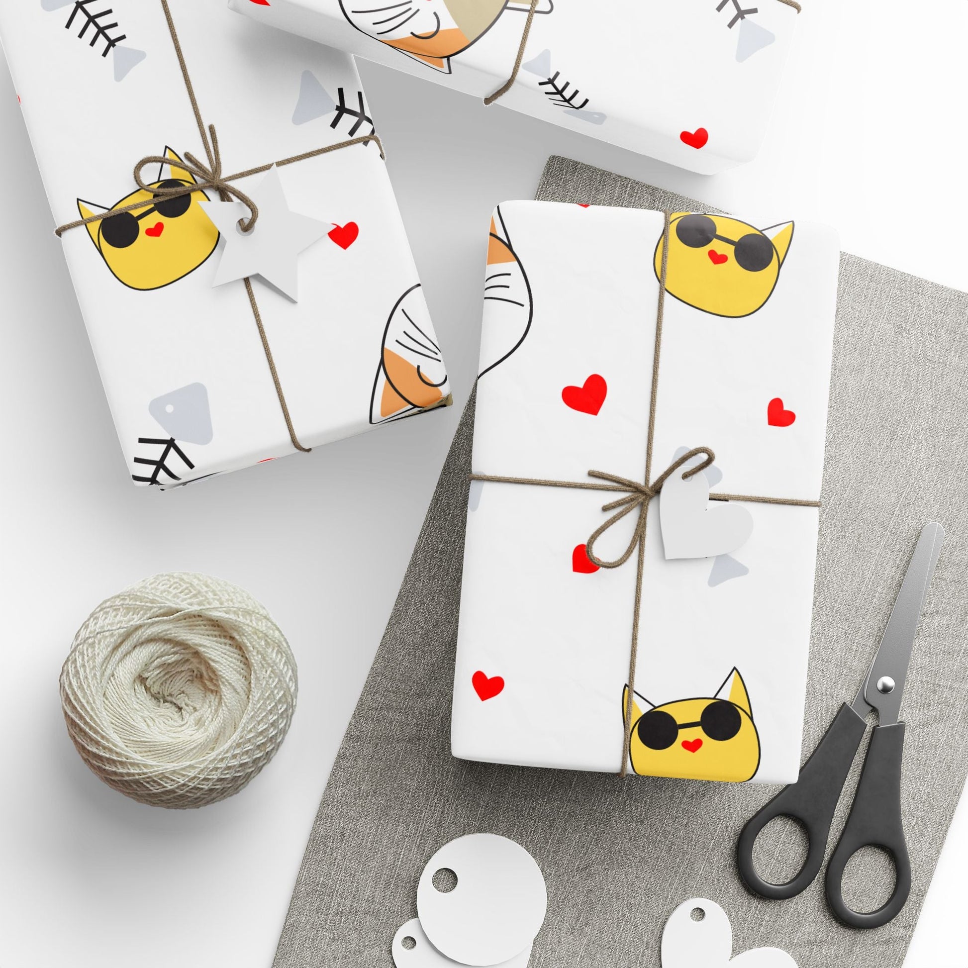 New Generation - Cute Cat Wrapping Papers - Adorable Gift Wrap for Pet Lovers, Birthdays, Holidays, Celebrations, and Special Occasions 30" x 36" Glossy