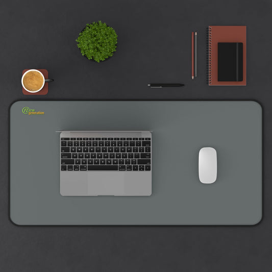New Generation - Dark Gray Color Desk Mat, Desk Decor, for Home or Office, Waterproof Desk Mat, Desk Blotter Protector 16" × 32"