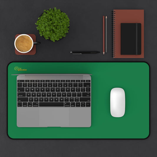 New Generation - Dark Green Color Desk Mat, Desk Decor for Home or Office, Waterproof Desk Mat, Desk Blotter Protector 12" × 22"