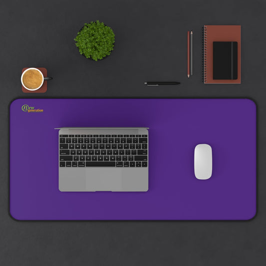 New Generation - Dark Purple Color Desk Mat, Desk Decor for Home or Office, Waterproof Desk Mat, Desk Blotter Protector 16" × 32"