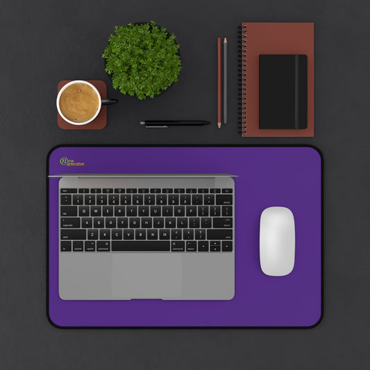 New Generation - Dark Purple Color Desk Mat , Desk Decor for Home or Office , Waterproof Desk Writing Mat, Large Desk Blotter Protector . 12" × 18"