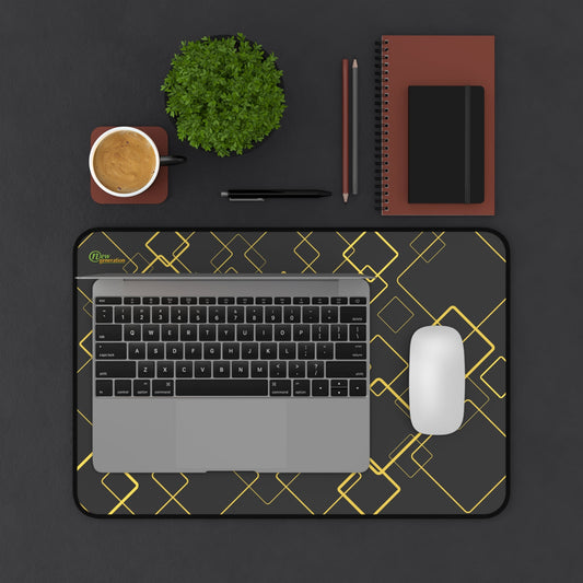 New Generation - Elegant Geometric Desk Mat, Stylish Mouse Pad, Office Decor, Work from Home Essentials, Gift for Professionals 12" × 18"