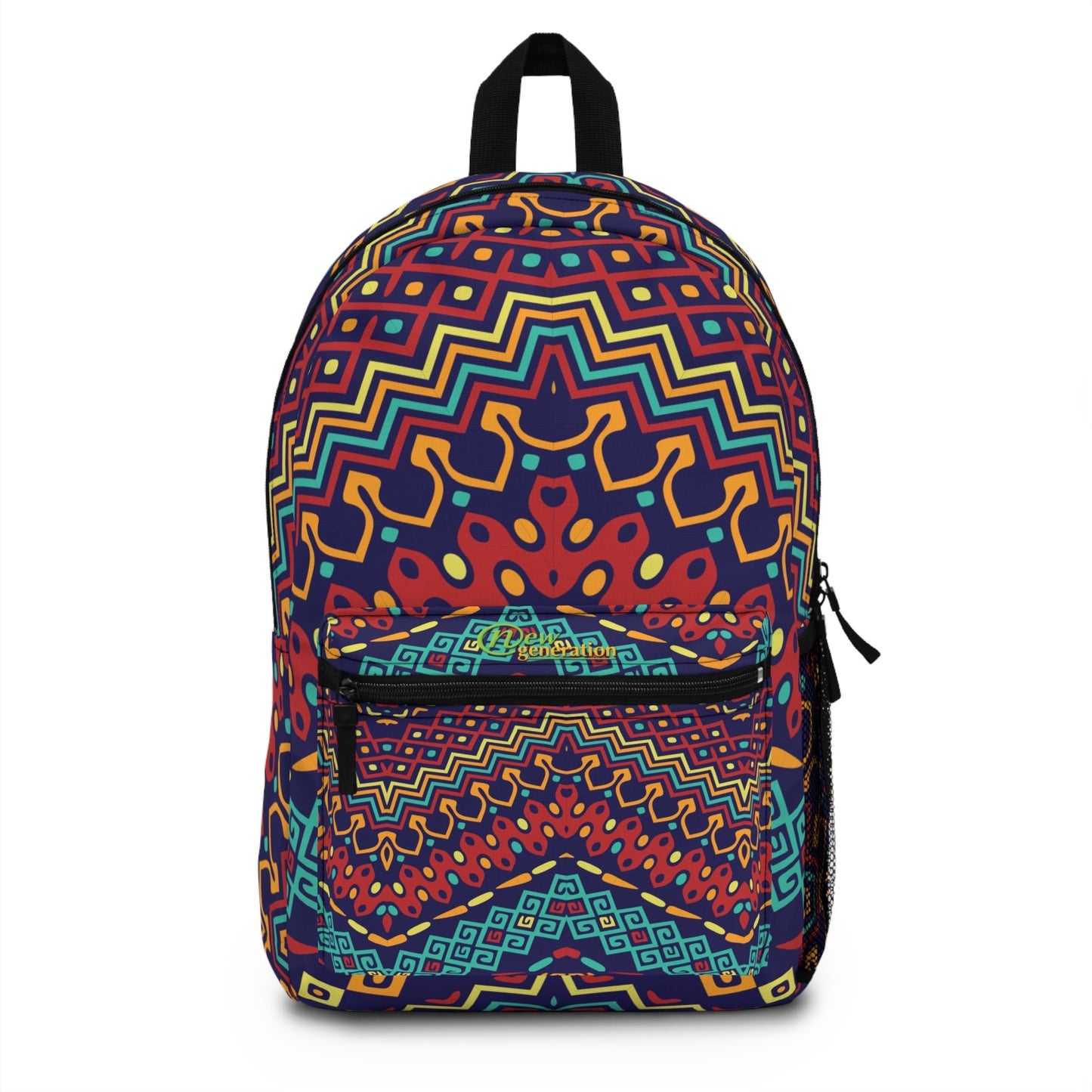 New Generation - Ethnic Themed Backpack - Perfect for School, Ideal Gift for students , Trendy School Bag, Back-to-School Accessory, Unique One size
