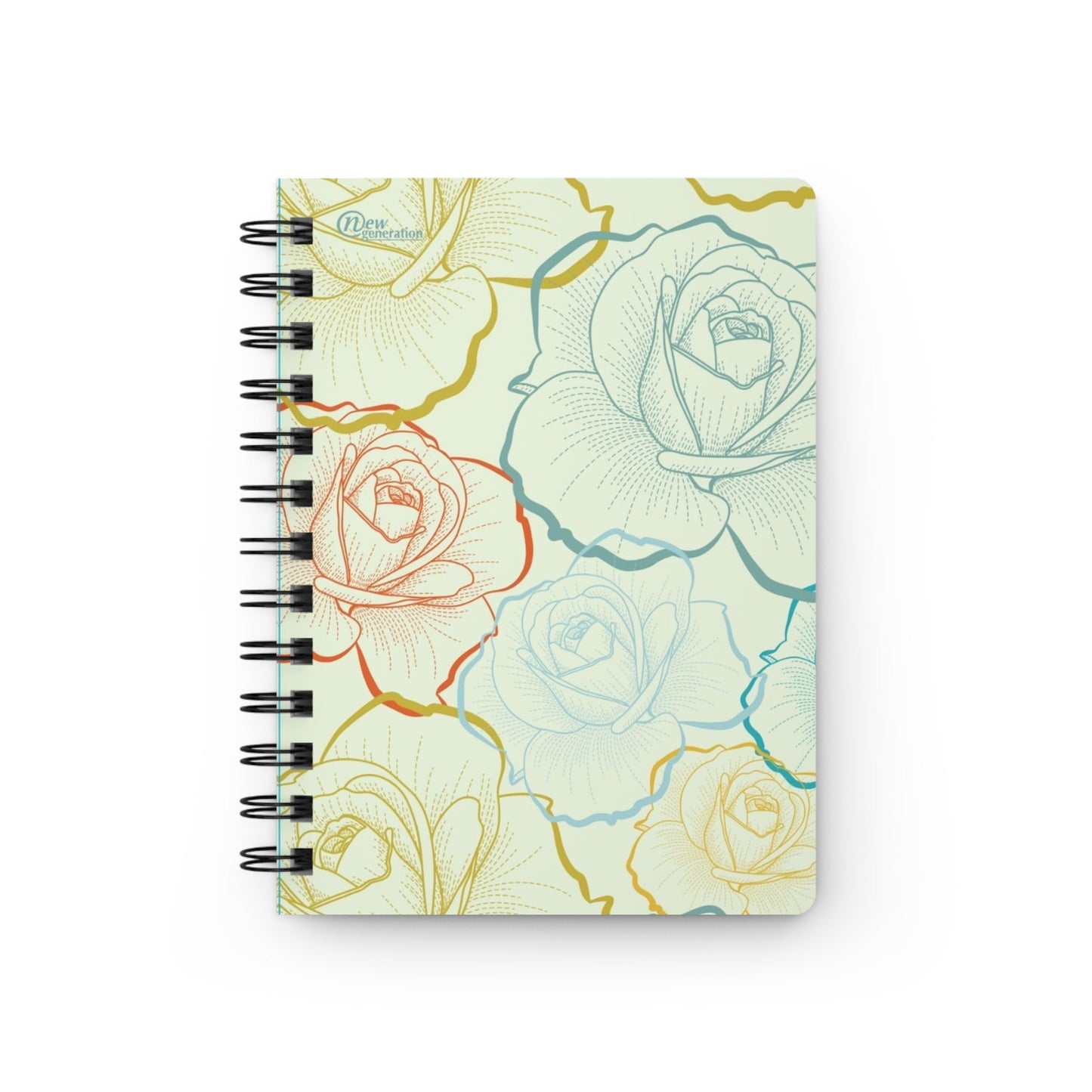 New Generation - Floral - Spiral Bound Journal - 150 Pages Hard Cover Notebook for Writing, Doodling, Bullet Journaling, Sketching, Planner One Size