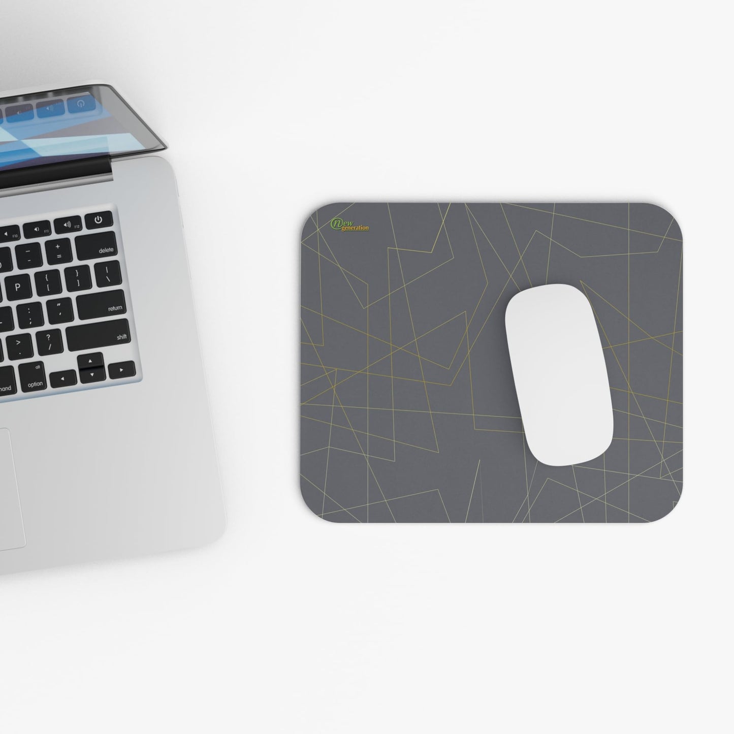New Generation - Geometric Mouse Pad, Modern Desk Accessory, Office Decor, for Tech Lovers, Workspace, Ergonomic Design