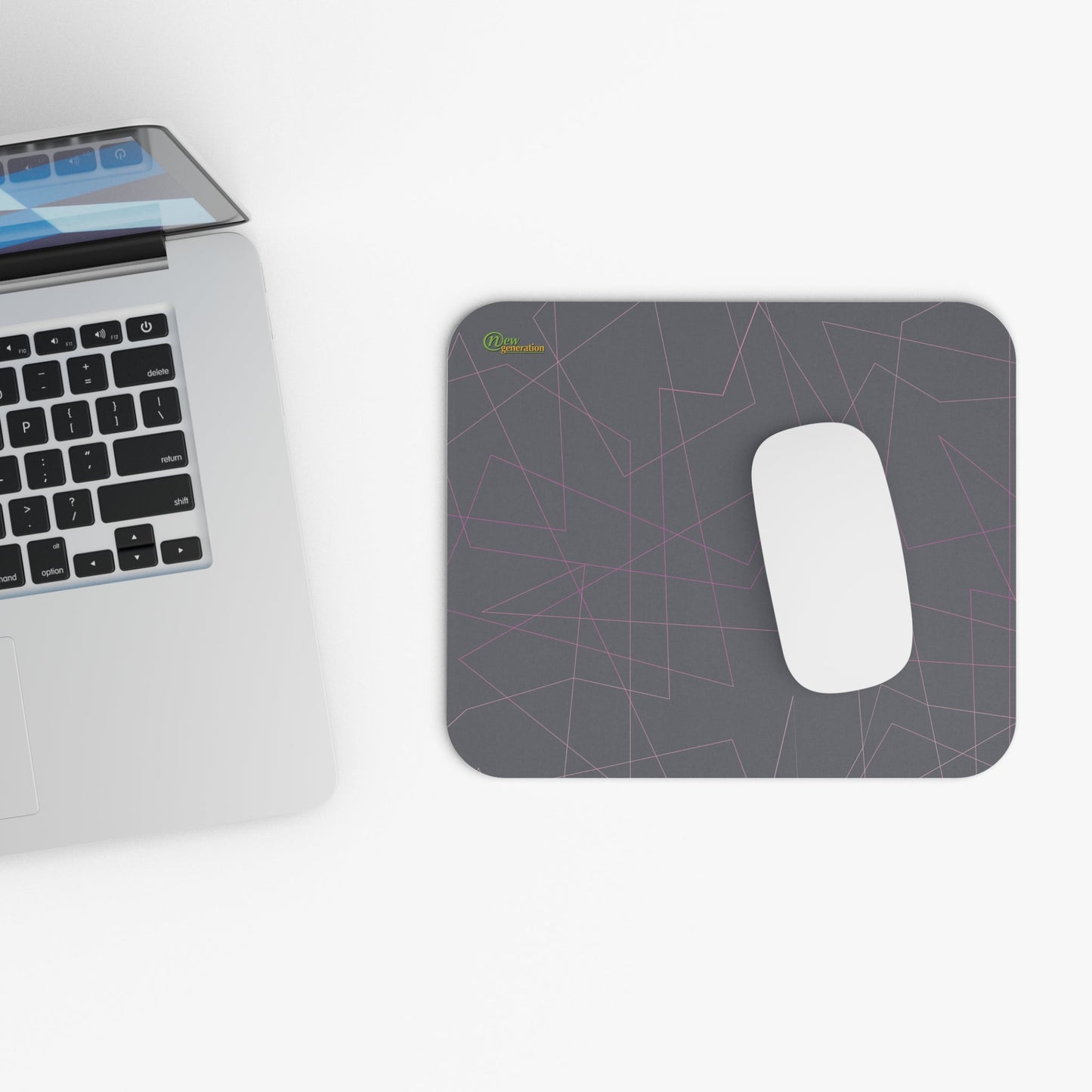 New Generation - Geometric Mouse Pad | Modern Office Decor, Gamer Vibes, Workstation Accessory, Gift for Tech Lovers, Desk Organization
