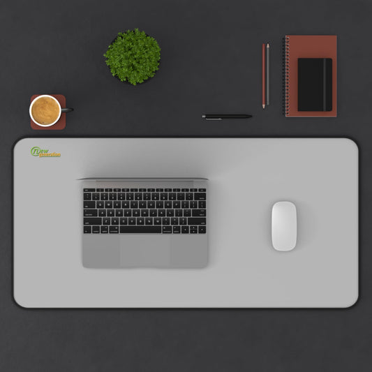 New Generation - Ligth Gray Color Desk Mat, Desk Decor, Home or Office, Waterproof Desk Writing Mat, Desk Blotter Protector 16" × 32"
