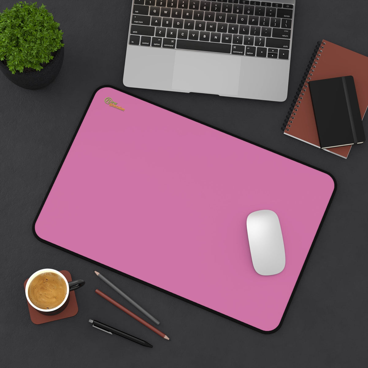 New Generation - Ligth Pink Color Desk Mat , Desk Decor for Home or Office , Waterproof Desk Writing Mat, Large Desk Blotter Protector .