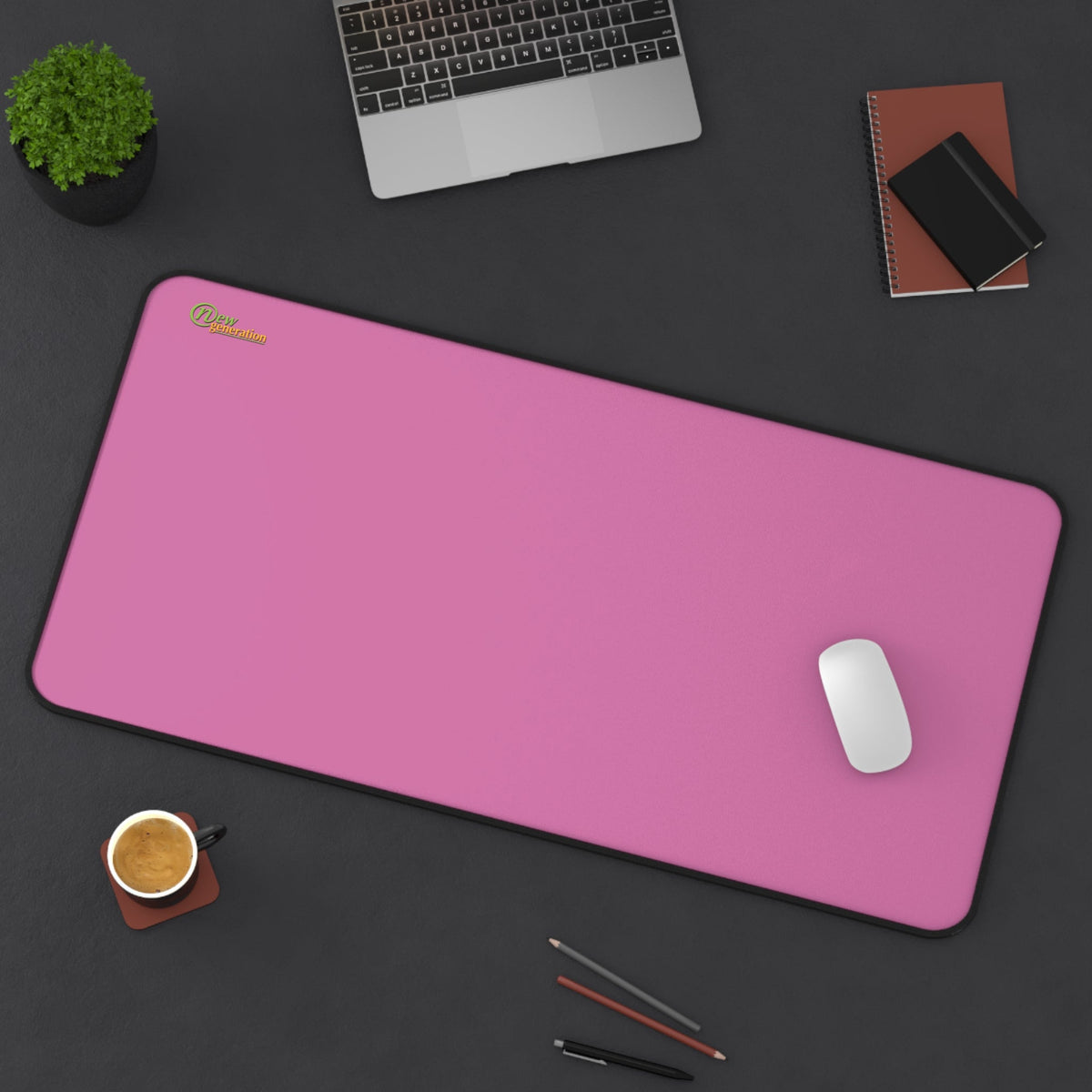 New Generation - Ligth Pink Color Desk Mat , Desk Decor for Home or Office , Waterproof Desk Writing Mat, Large Desk Blotter Protector .