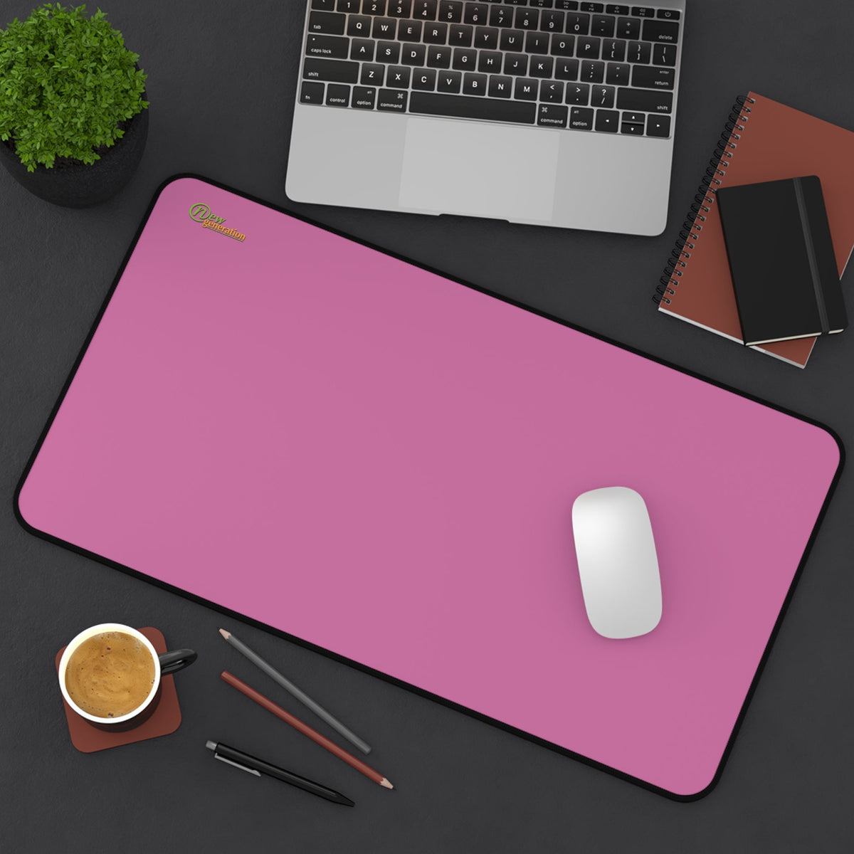 New Generation - Ligth Pink Color Desk Mat , Desk Decor for Home or Office , Waterproof Desk Writing Mat, Large Desk Blotter Protector .