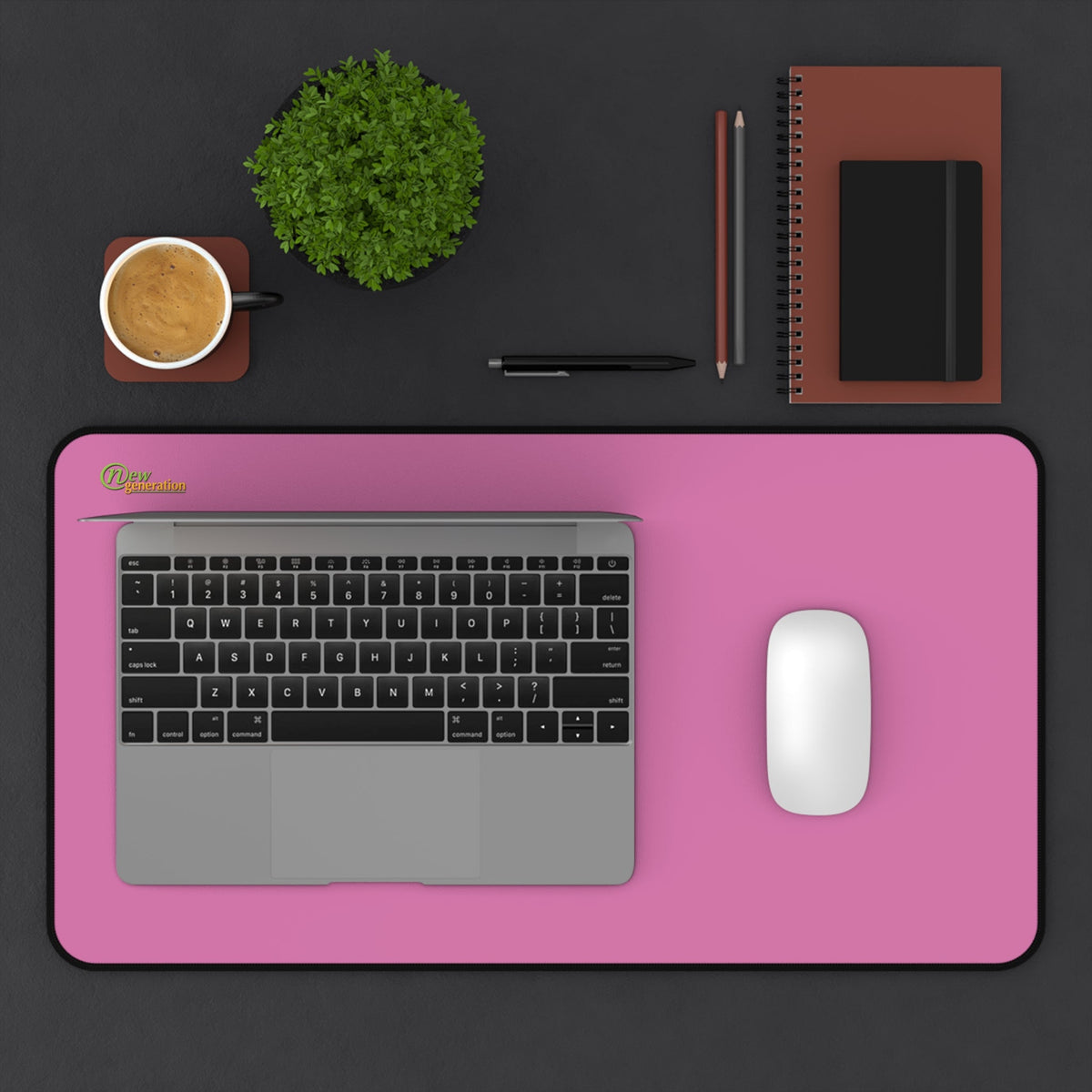 New Generation - Ligth Pink Color Desk Mat , Desk Decor for Home or Office , Waterproof Desk Writing Mat, Large Desk Blotter Protector .