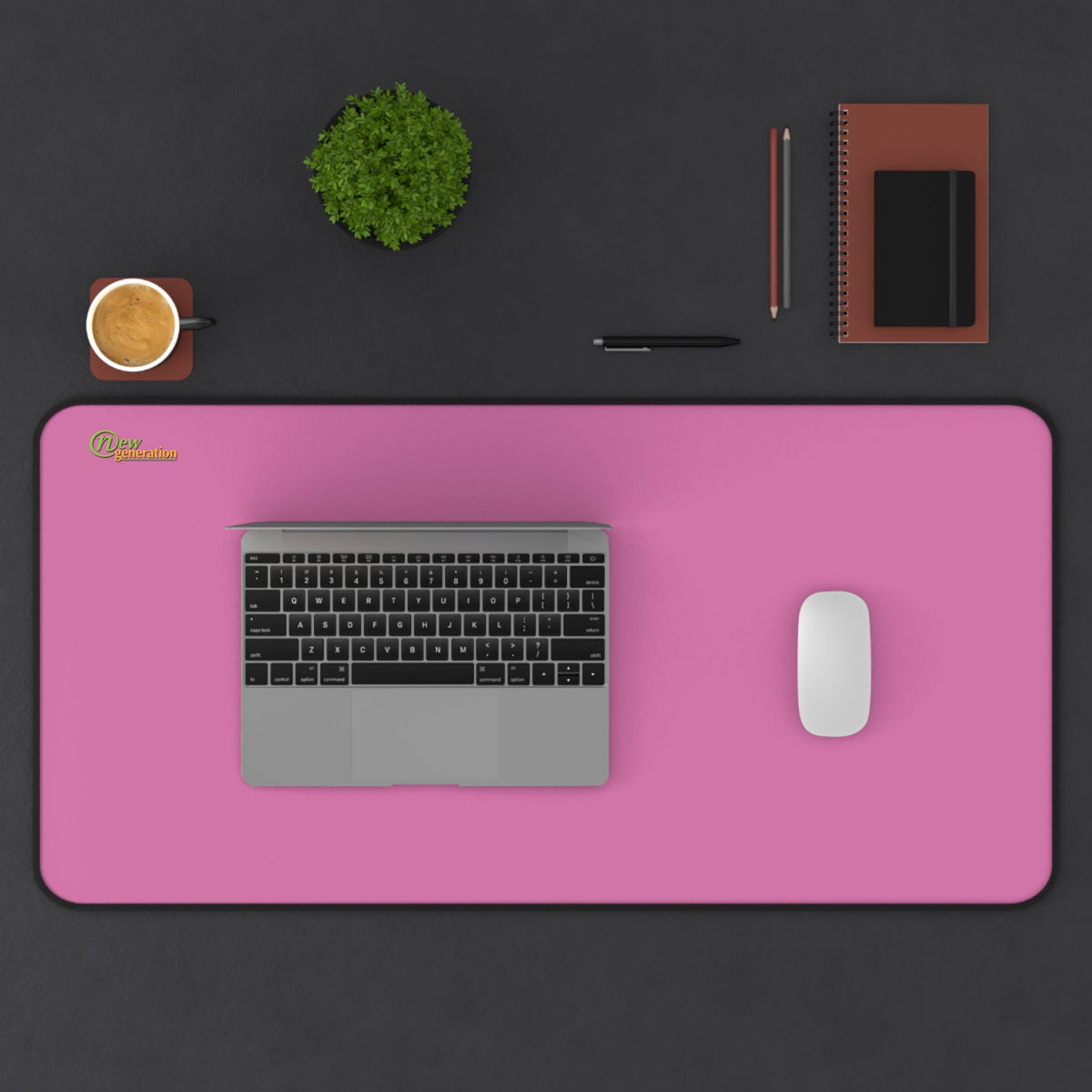 New Generation - Ligth Pink Color Desk Mat , Desk Decor for Home or Office , Waterproof Desk Writing Mat, Large Desk Blotter Protector .