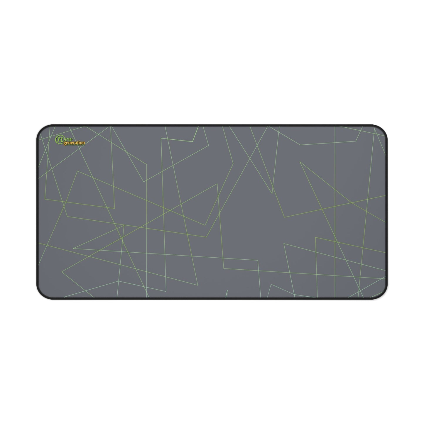 New Generation - Modern Desk Mat with Geometric Design, Office Decor, Workstation Accessory, Gift for Students, Minimalist Home Office 16" × 32"