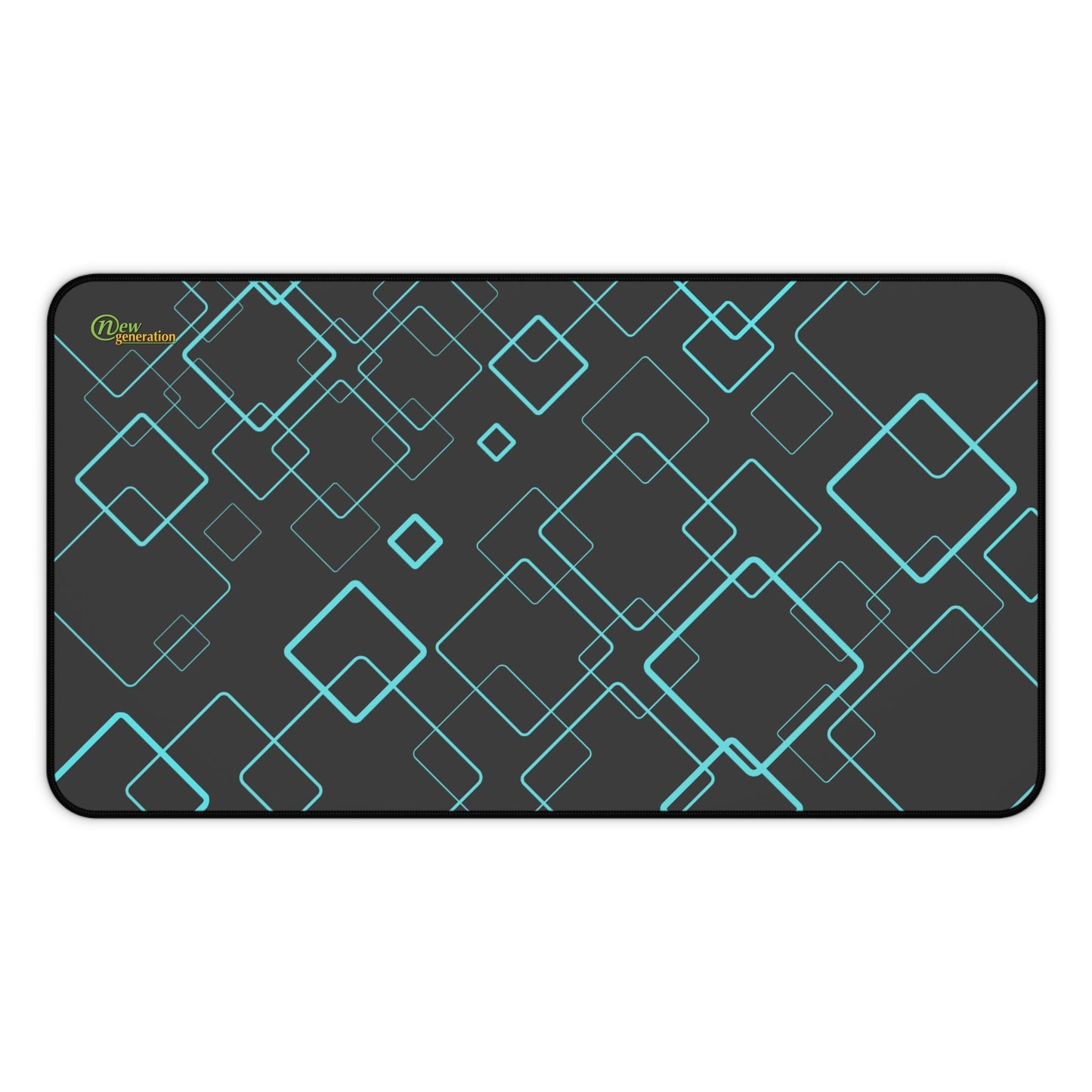 New Generation - Modern Geometric Desk Mat, Office Decor, Workspace Accessories, Gift for Students, Home Office Essentials 12" × 22"