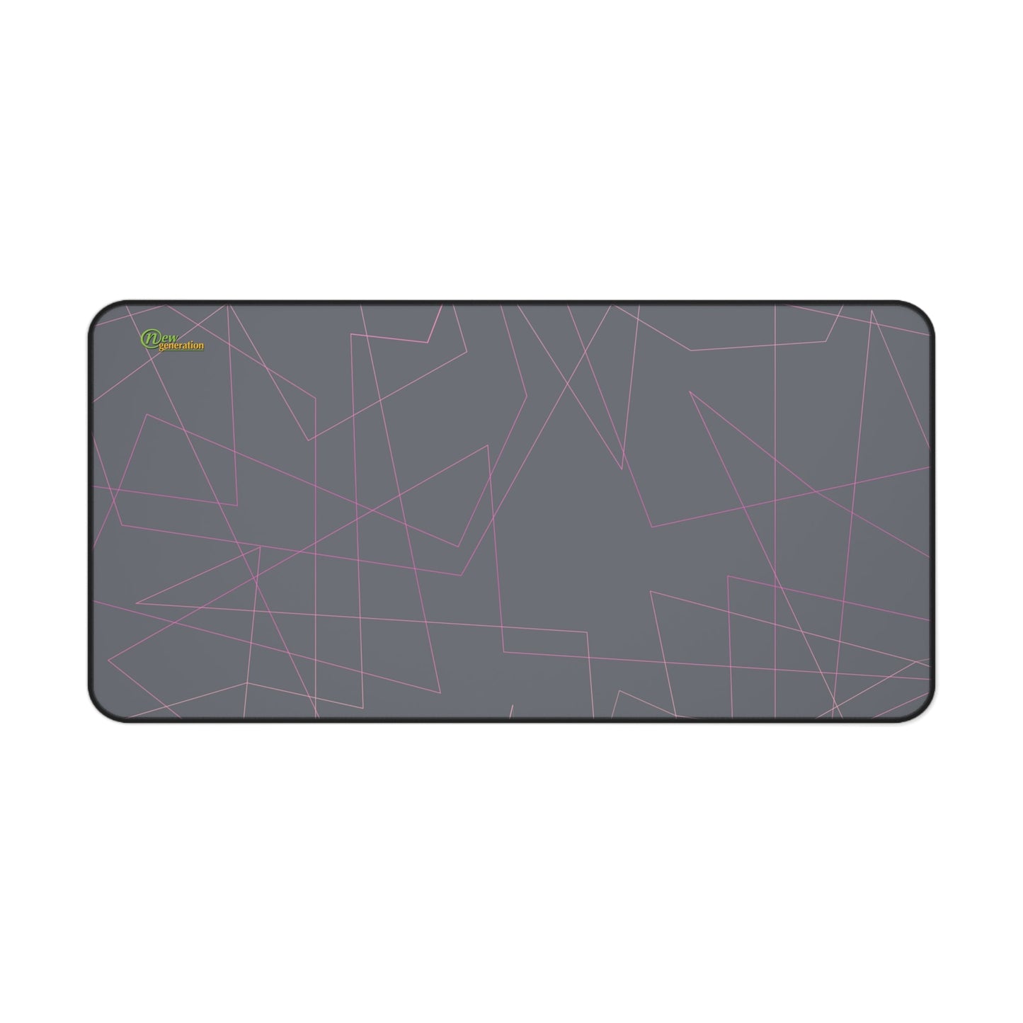 New Generation - Modern Geometric Desk Mat, Stylish Office Accessories, Elegant Mouse Pad, Minimalist Desk Decor, Gift for Home Office 16" × 32"
