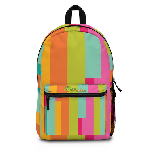 New Generation - Pattern - Colored Backpack - Perfect for Sports & School, Ideal Gift for Athletes, Trendy School Bag, Fun Back-to-School One size