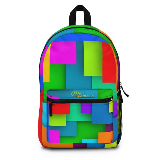 New Generation - Pattern - Colored Backpack - Perfect for Sports & School, Ideal Gift for Athletes, Trendy School Bag, Fun Back-to-School One size