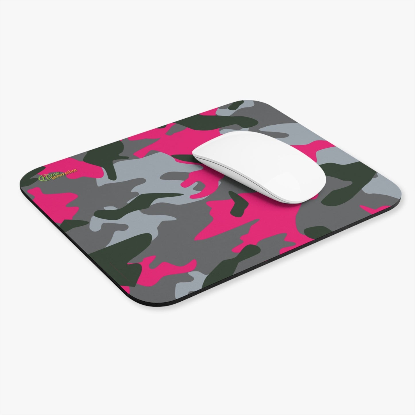 New Generation - Pink Camo Mouse Pad - Stylish Gaming Accessory, Office Décor, Personalized Gift, Unique Desk Art, Perfect for Gamers