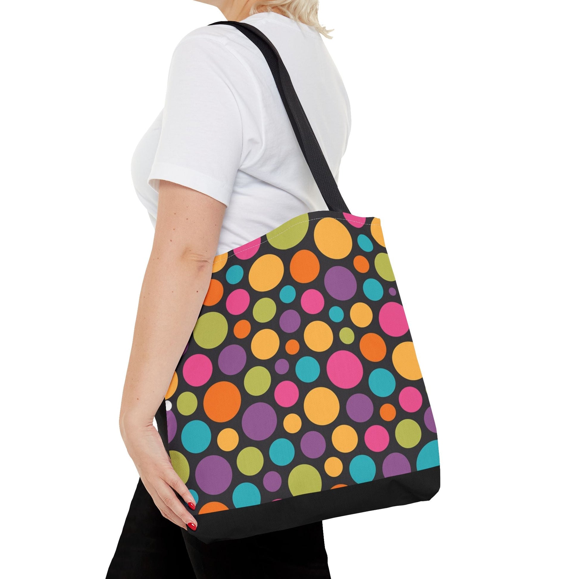 New Generation - Polka -Tote Bag Colorful Pattern, Shopping Bag, Gypsy Style Handbag, Festival Tote for Women, Unique Gift Idea