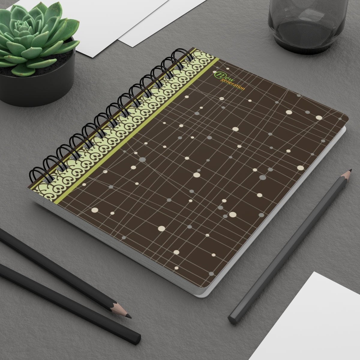 New Generation - Spiral Bound Journal - 150 Pages Hard Cover Notebook for Writing, Doodling, Bullet Journaling, Sketching, Planner