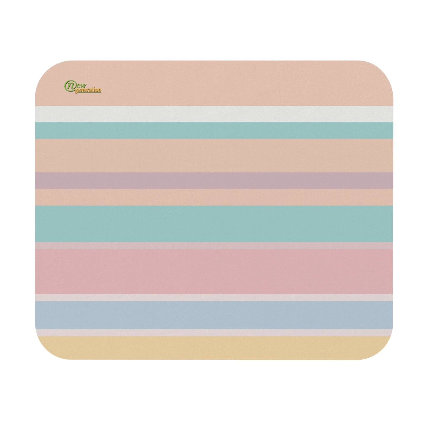 New Generation - Striped Mouse Pad, Aesthetic Desk Decor, Office Supplies, Gift for Students, Home Office Essentials, Modern Workspace 9" × 8" Rectangle