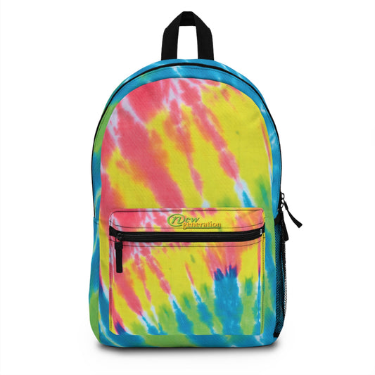 New Generation - Tie Dye - Colored Backpack - Perfect for Sports & School, Ideal Gift for Athletes, Trendy School Bag, Fun Back-to-School One size