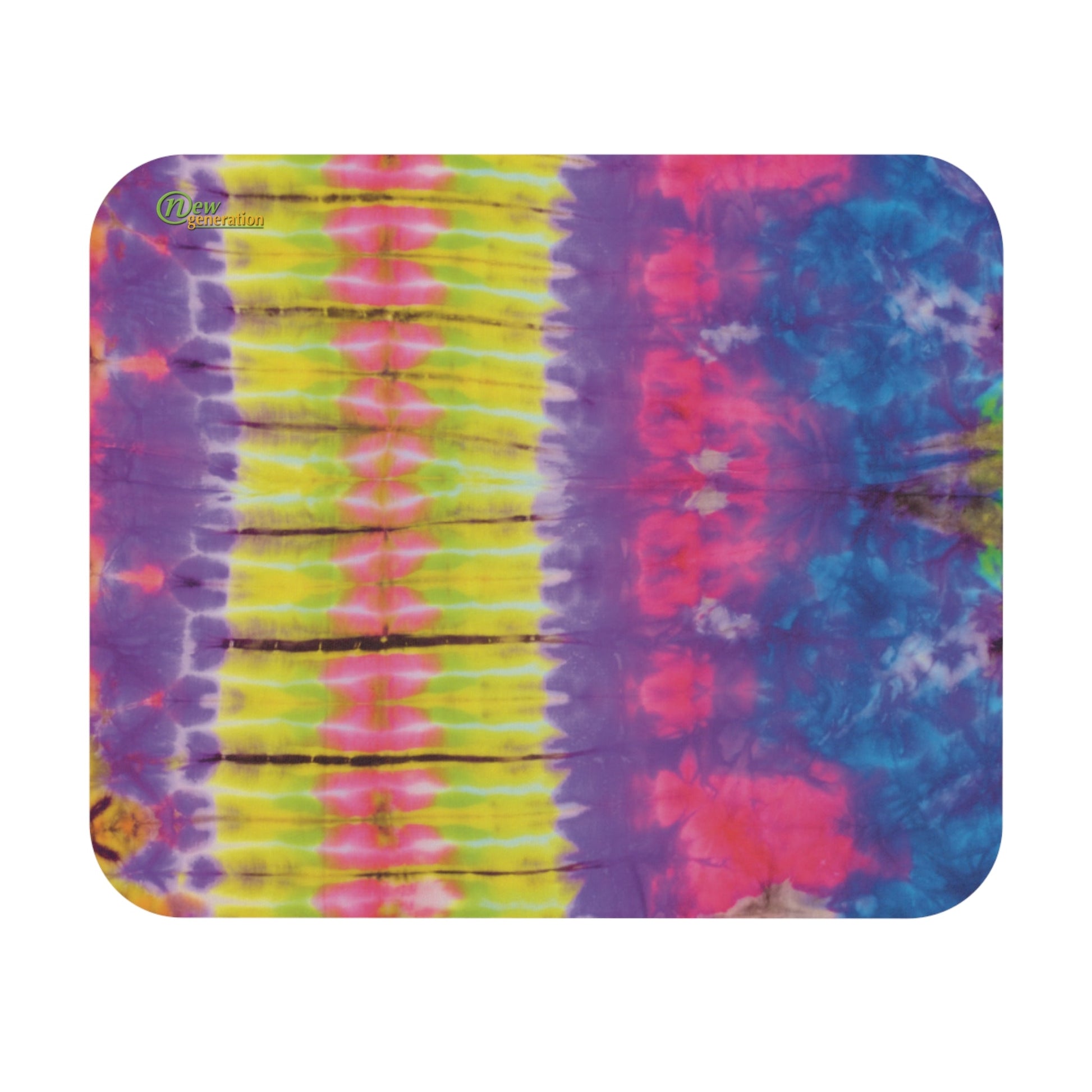 New Generation - Tie-Dye Mouse Pad, Funky Desk Accessory for Home ,Office, Perfect for Gamers,Students, Unique Gift Idea, Vibrant Desk Decor 9" × 8" Rectangle