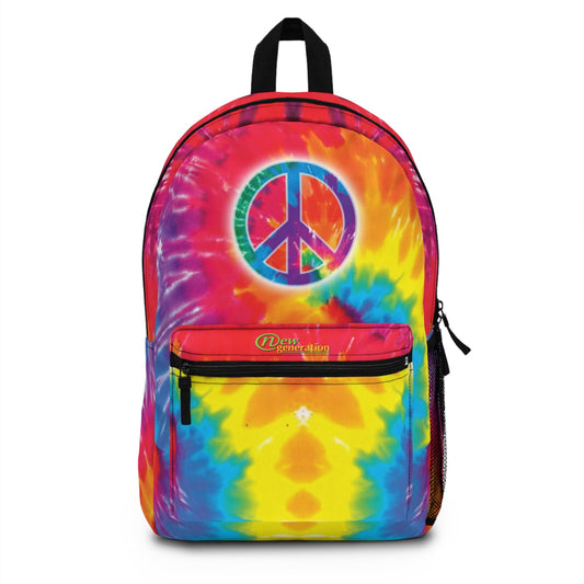 New Generation - Tie Dye Patterned Backpack - Perfect for Sports & School, Ideal Gift for Athletes, Trendy School Bag, Fun Back-to-School One size