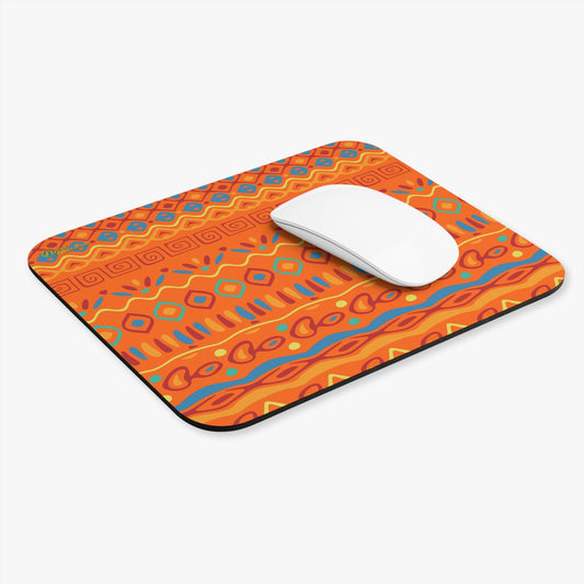 New Generation - Vibrant Boho Mouse Pad, Colorful Desk Accessory for Home Office, Students, Pattern, Computer Mouse Mat Rectangle 9L x 8W inches