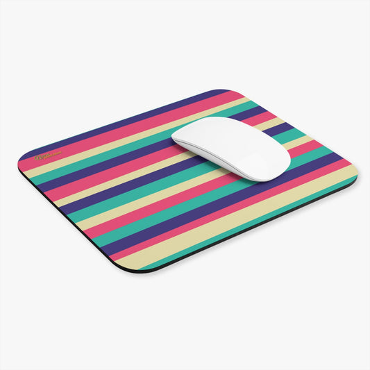New Generation - Vibrant Striped Mouse Pad, Colorful Desk Accessory, for Gamers, Office Decor, Unique Computer Accessories Rectangle 9L x 8W inches